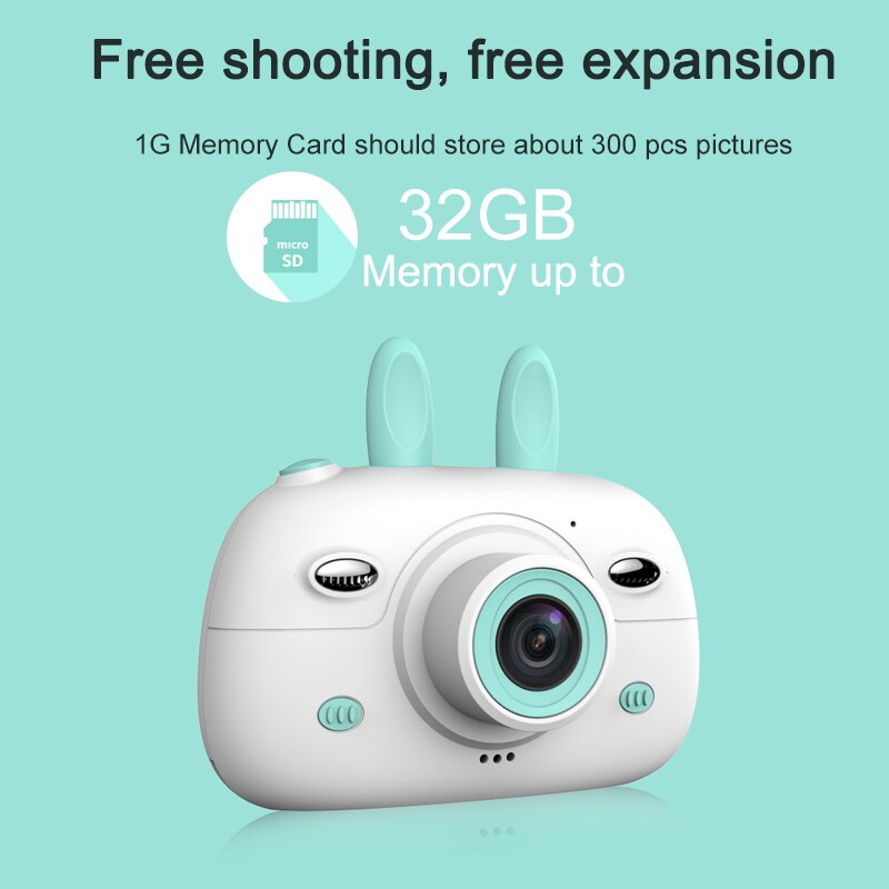 18MP Children Mini Camera HD 1080P Digital Video Photo Camera Front Rear Dual Cameras 2.4 inch IPS Screen Kids Camera Best