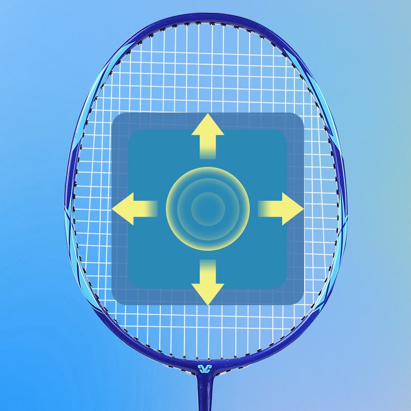 Ultra Light Double Badminton Racquet Carbon Lightest Playing Badminton Whole 2pcs Elementary Exercises Badminton Rackets Set