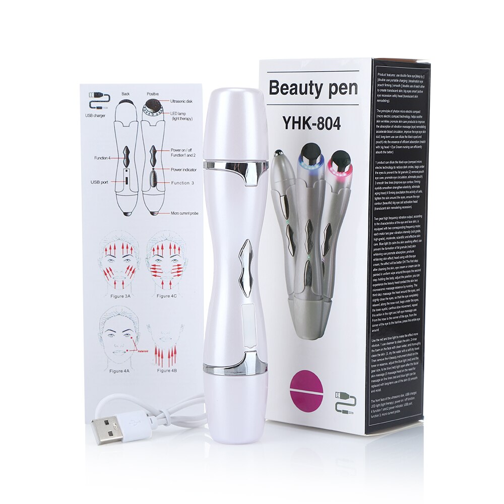 Ipl Eye Beauty Apparaat Verwarming Huidverjonging Apparaat Rood Blauw Massage Eye Massager Anti Rimpel Anti Aging Facial Massage: Default Title