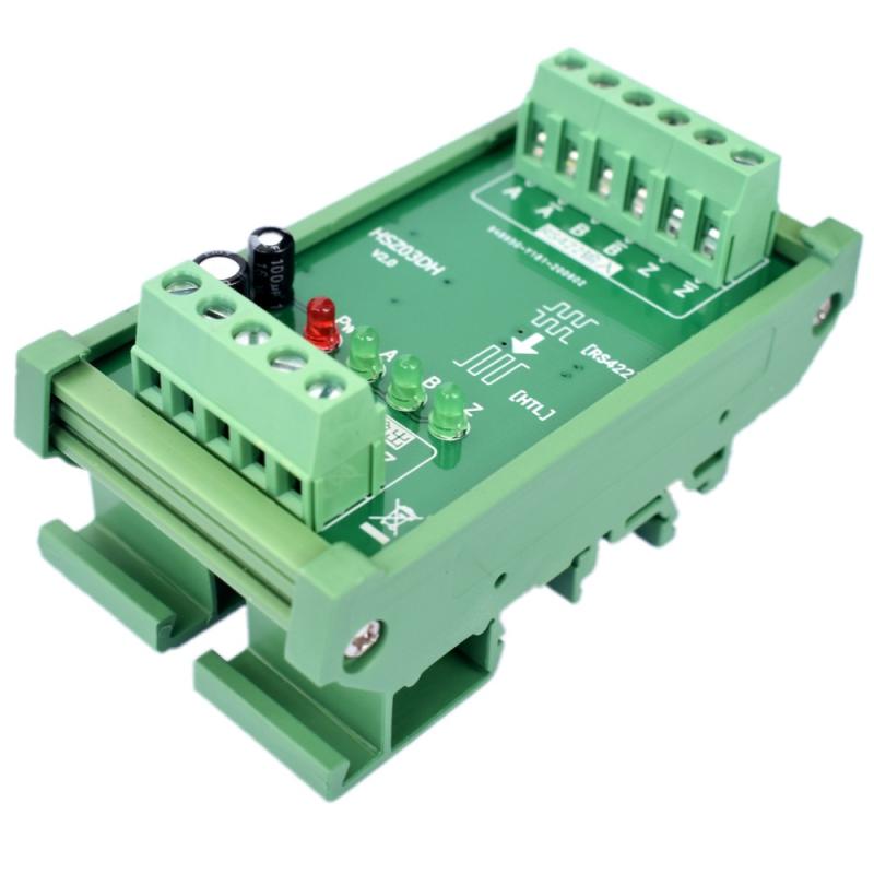 Encoder ABZ Differential to Collector PLC High-speed Counting Module, RS422 to HTL, Photoelectric Isolation
