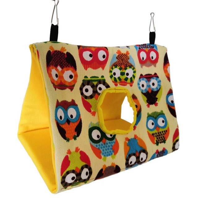 Vogelkooien Rat Knaagdieren Nest Huis Volière Pluche Vogel Opknoping Cave Kooi Papegaai Nest Hangmat Hideaway Slapen Bed Speelgoed Hamster huis: C / S