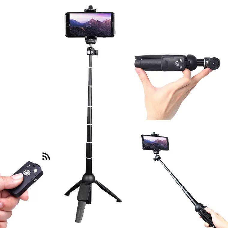 Bluetooth Selfie Stick Met Statief Plastic Lichtmetalen Self Stick Selfiestick Telefoon Smartphone Selfie-Stick Voor Iphone Samsung Huawei