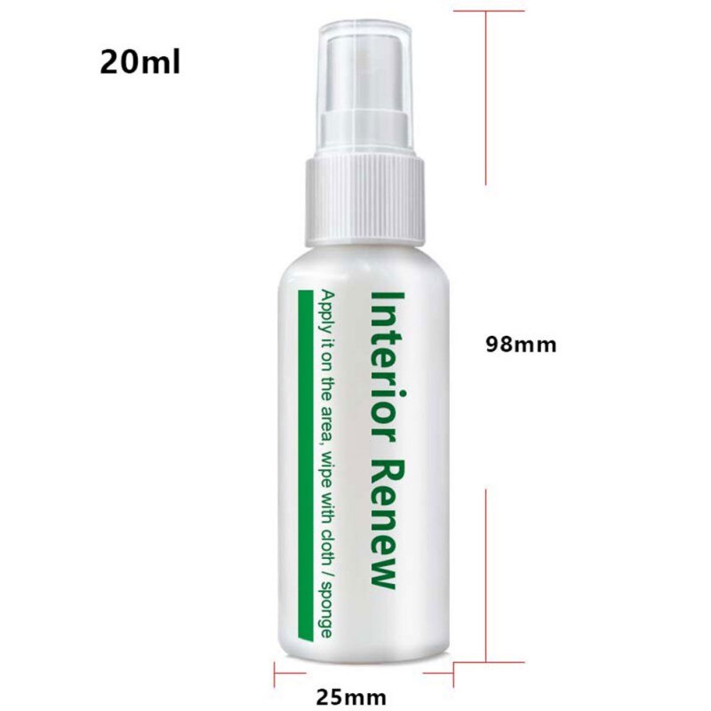 Renare renoverare instrumentpanel beläggning reparationsmedel plastdelar regummeringsmedel invändigt underhåll: 20ml