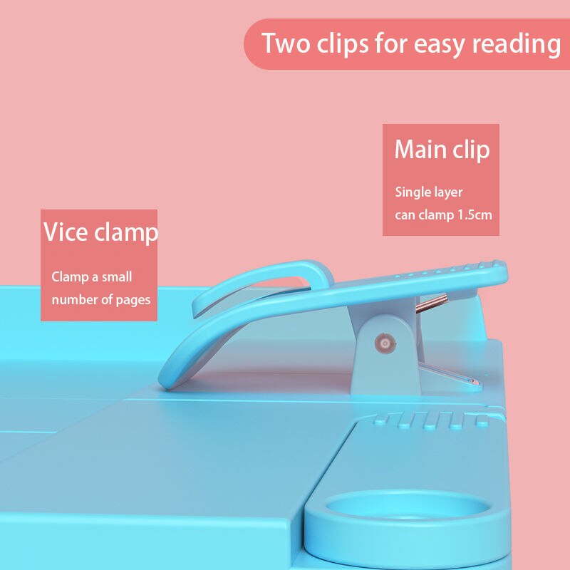 Desktop Vertical Book Stand Multifunctional Portable Reading Bookshelf Retractable One-handed Books for Adult Students Children