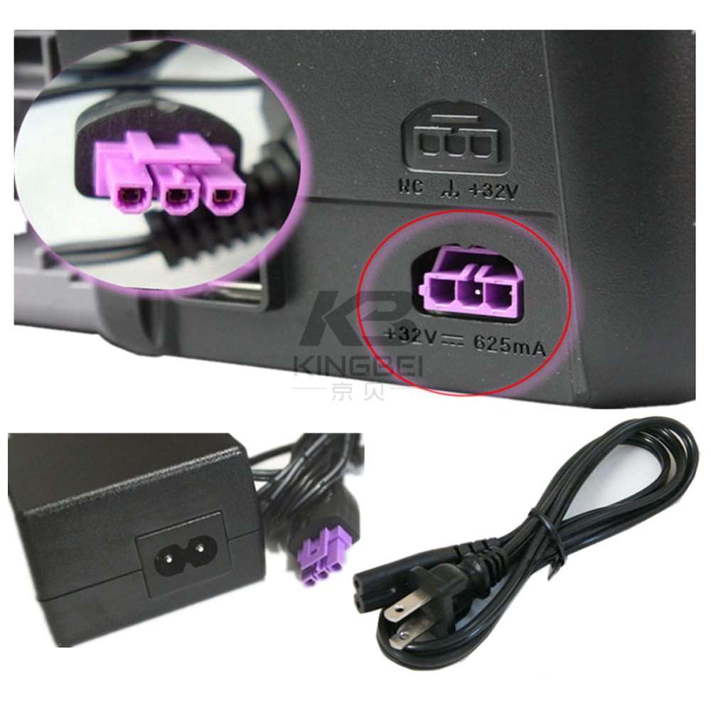 Véritable imprimante chargeur secteur pour Hp Officejet 4500 sans fil G510n Deskjet 6940 32v 625MA 0957-2242 2289 2269 câble d'alimentation cordon