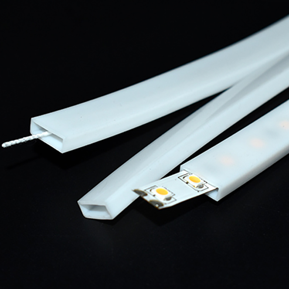 Tube LED en Silicone Transparent/blanc laiteux/noir, 8/10/12mm, housse de Protection Flexible et étanche pour bande lumineuse WS2812B WS2811