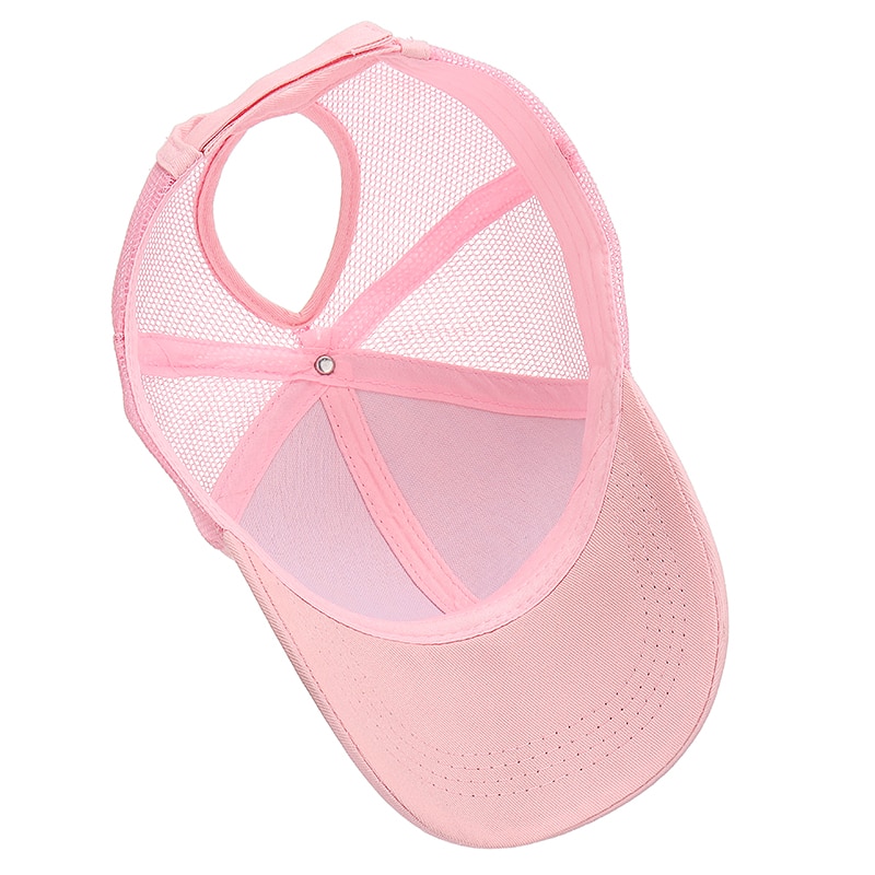 Gorros de tenis para mujer, color caqui/Blanco/rosa/Negro/gris, Cierre trasero, malla deportiva