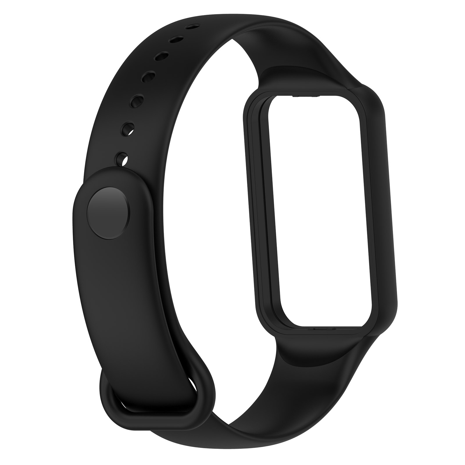 Correa para reloj Huami Amazfit Band 7, pulsera de silicona ajustable de un solo Color, repuesto de pulsera: Blue pink