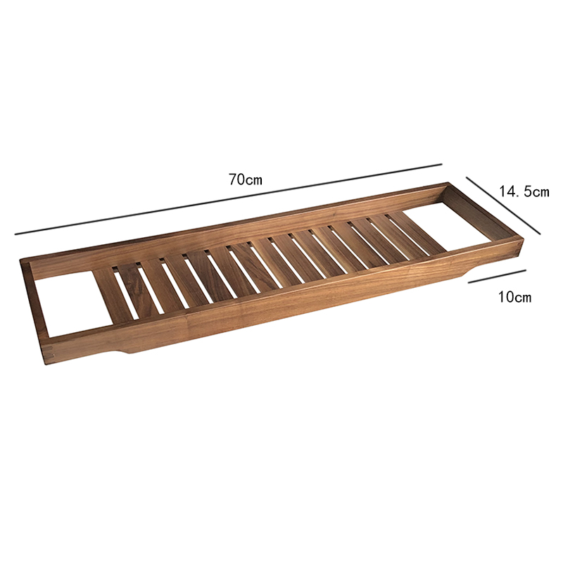 Japanese Style Bathroom Shelf Walnut Organizer Woo... – Grandado