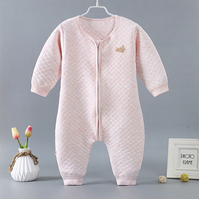 Bébé dormeurs épais coton sac de couchage -né Robes de nuit vêtements de nuit fendus jambes fermeture éclair enfant en bas âge garçon fille dormeurs