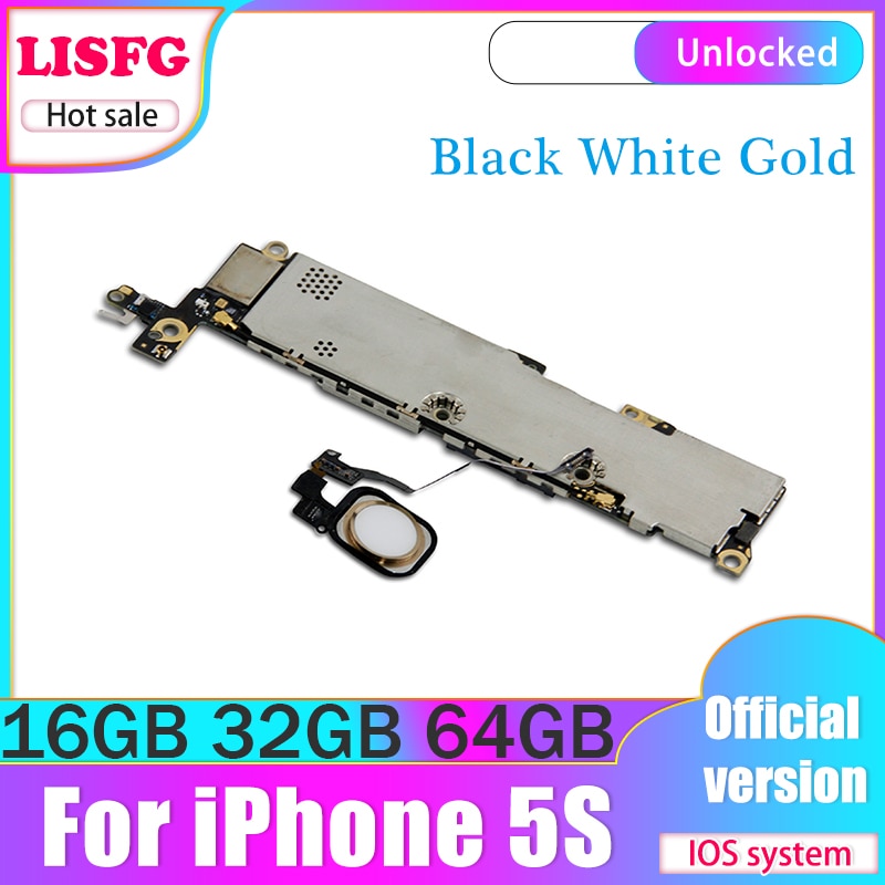 Ontgrendeld Voor Iphone 5S Moederbord, 16Gb 32Gb 64Gb Moederbord Voor Iphone 5 4s Logic Board Met Touch Id,