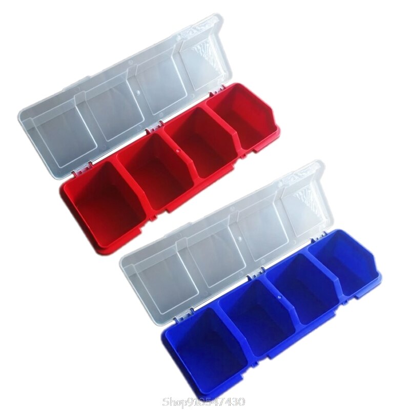 Plastic Tools Storage Box with Cover Parts Screw Toolbox Case Components Sorting Organizer Holder N02 20