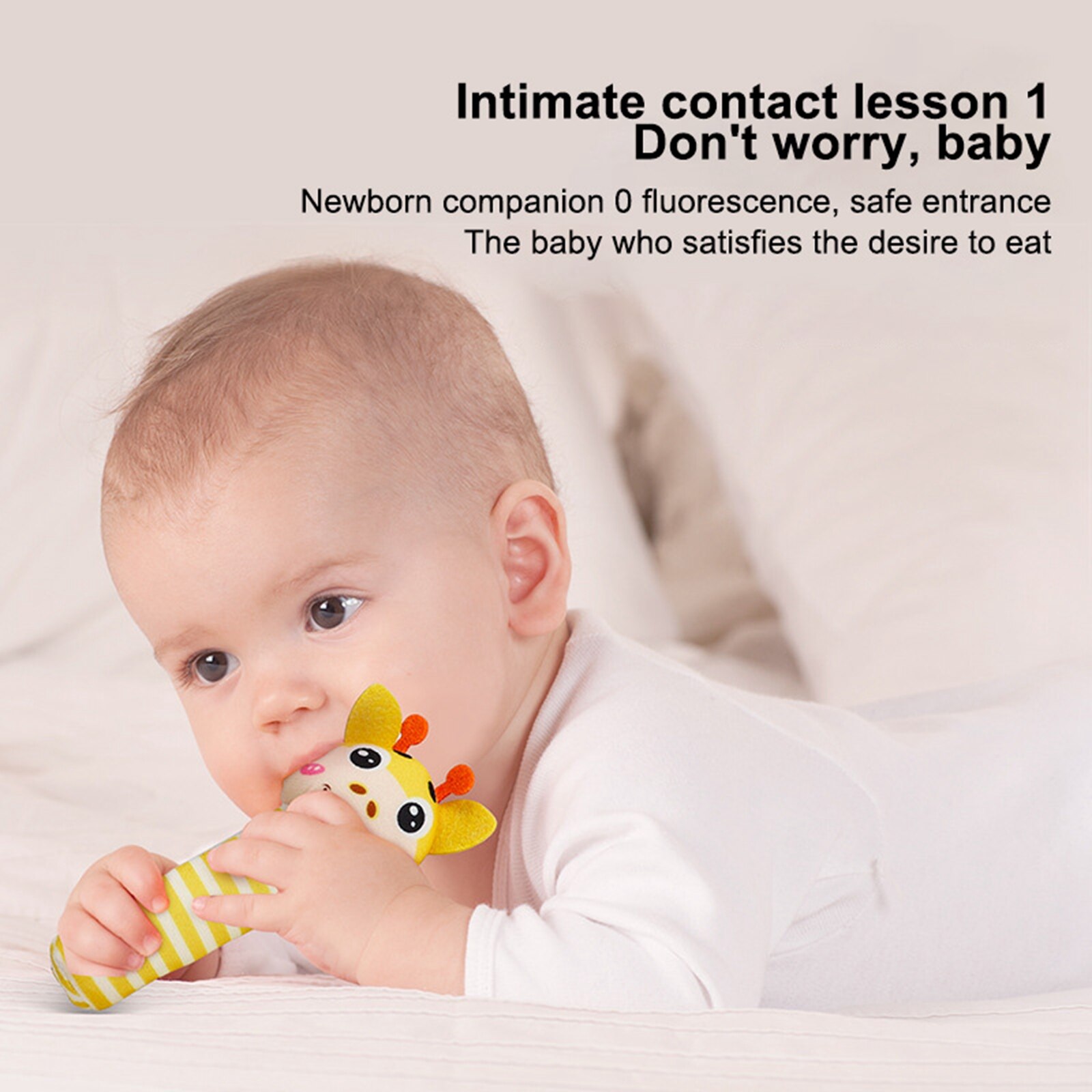 Newborn Baby Toys 0-12 Months Cartoon Animal Baby Plush Rattle Mobile Bell Toy Infant Toddler Early Educational Toys Bite Tool