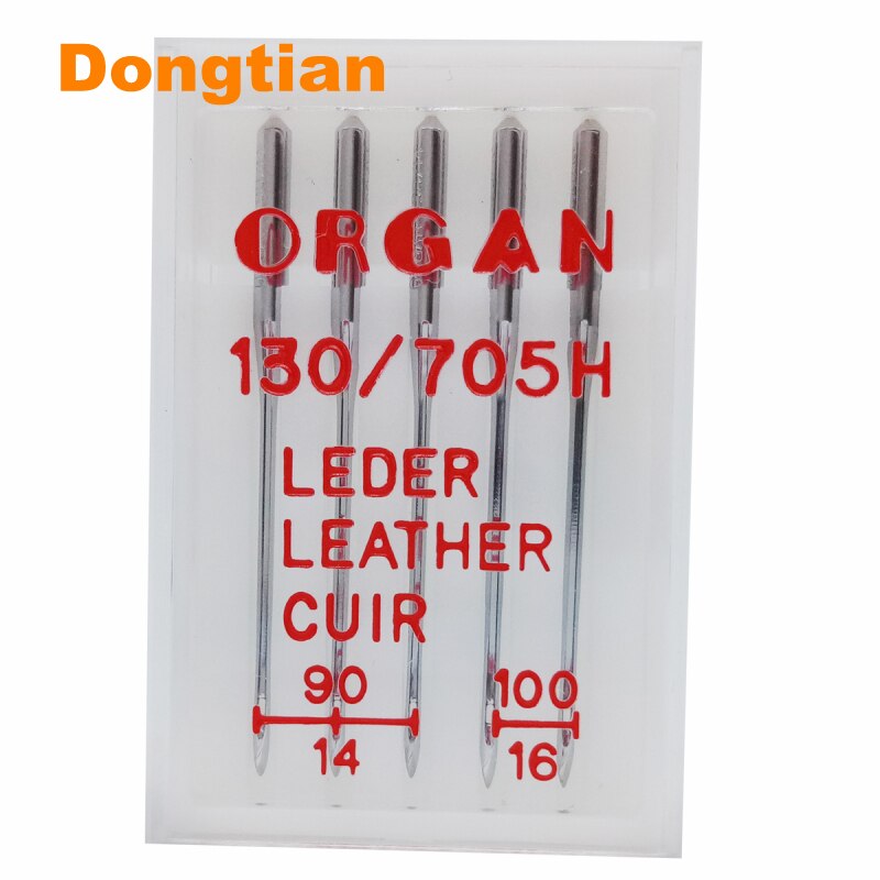 Top Household Sewing Machine Leather Organ Needles for Leather 5pcs/pack Mix Size 90 100: Default Title
