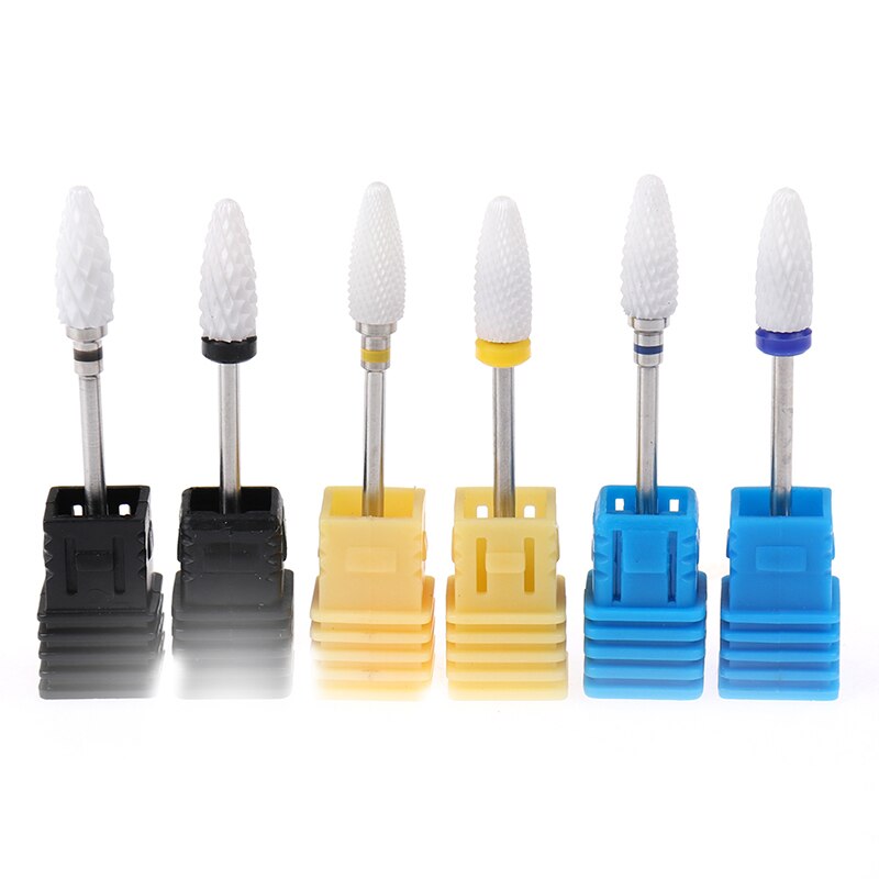 Limas eléctricas para uñas broca fresadora para manicura molino cerámica de uñas de manicura de pedicura de lijado de la cabeza