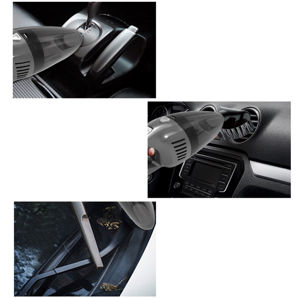 Wired Handheld Dust Busters Wet and Dry Portable Auto Vacuum Cleaner for Car (Black)