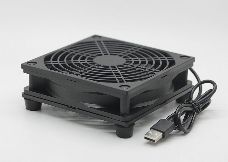 Usb fläkt router kylfläkt diy pc kylare tv box trådlös tyst  dc 5v usb power 120mm fläkt 120 x 25mm 12cm w/skruvar skyddsnät