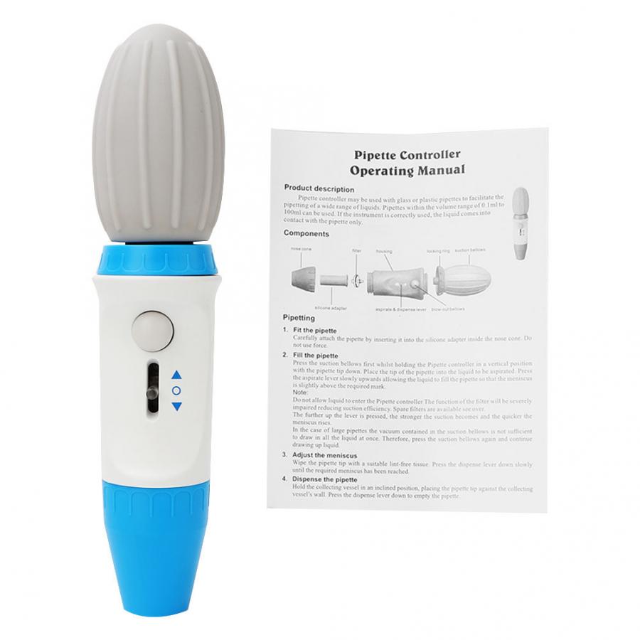 0.1~100ml Liquid Handling Quantitative Manual Pipette Controller Ball Suction Pump