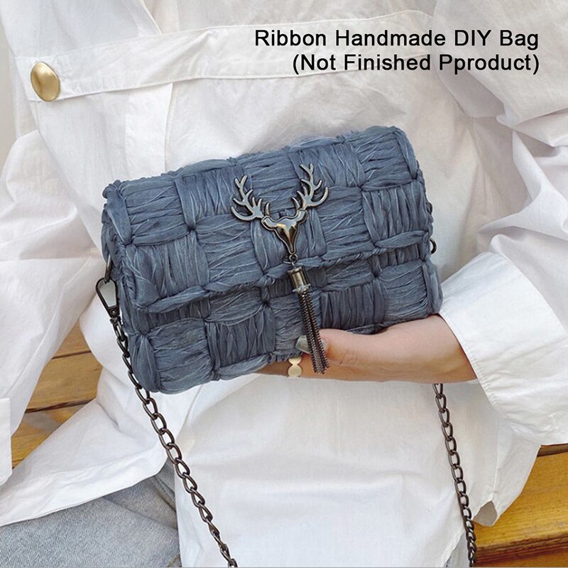 1 Sets Net Cover Gauze Woven Shoulder Bag Plastic Female Handmade DIY Handbag Bag Accessories