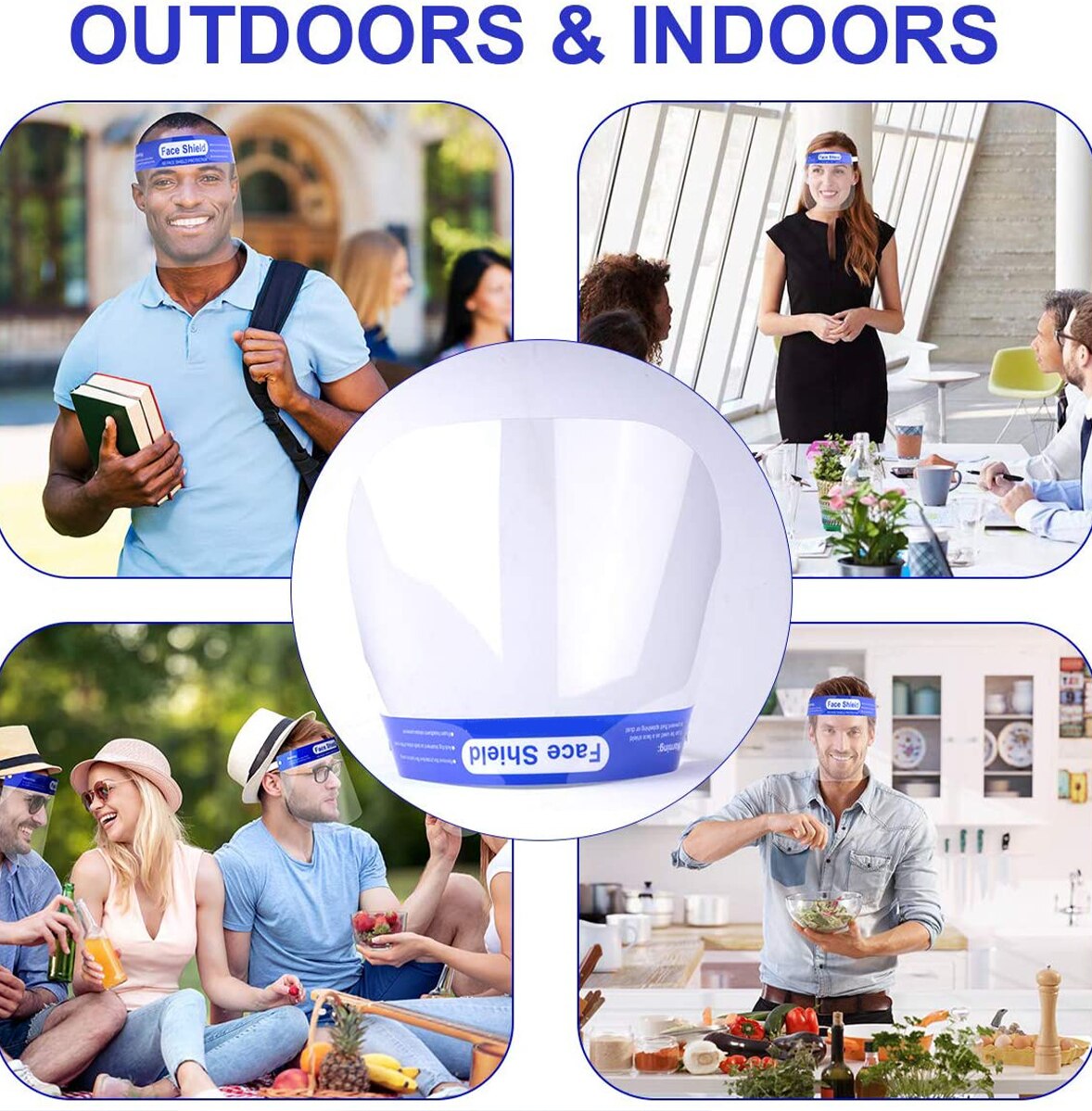 MissyChilli Unisex transparent sun protection hat summer hat transparent visor plastic visor face sun hat female cap