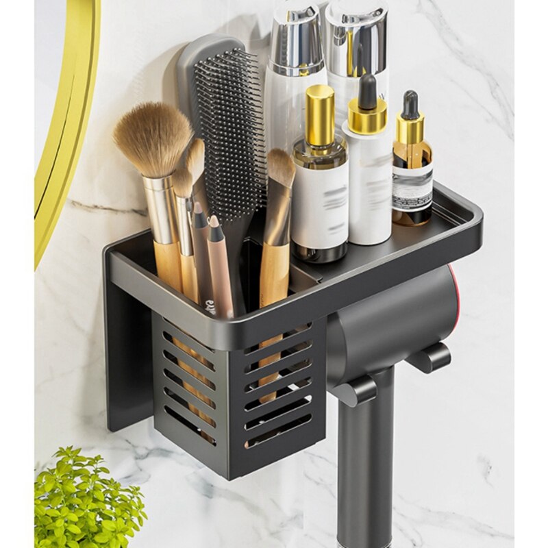 Föhn Houder Wandmontage Opbergrek Badkamer Plank Voor Dyson Supersonic Föhn Punch-Gratis Rack