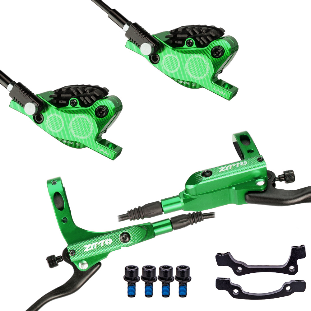Ztto Mtb 4 Zuiger Fiets Hydraulische Schijfrem M840 Met Cooling Pads Olie Druk Racefiets Rotor Remklauwen Is Pm mount