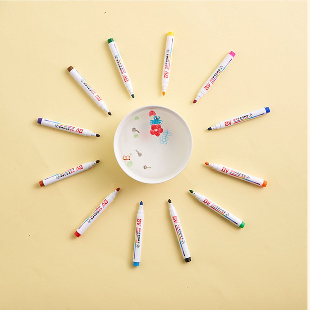 Children's Floating Magic Water Drawing Whiteboard Markers Magical Water Painting Pen Colorful Mark Pen Doodle Pen