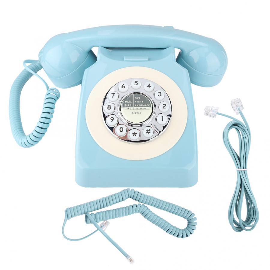 Teléfono fijo para oficina, decoración del hogar, antiinterferencia electromagnética, portátil, teléfono fijo, estilo MYS-300ARetro