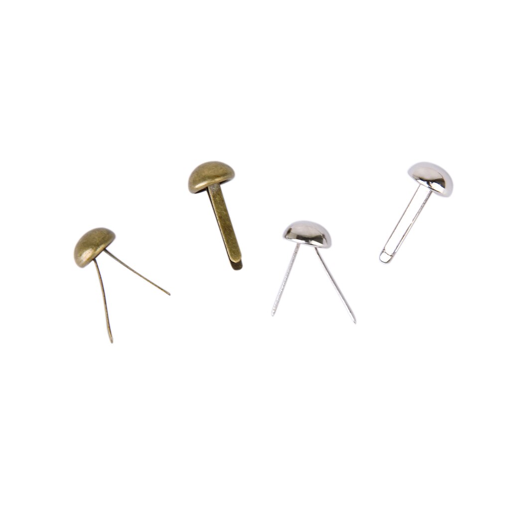 200 Pcs Ronde Metalen Brads Voor Scrapbooking Brads Klinknagels Plakboek Versiering 6x10mm