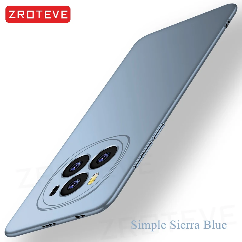 Pour Magic6 Pro étui ZROTEVE Ultra mince givré dur PC couverture pour Honor Magic 6 5 7 Pro Magic5 Magic7 Lite 5G coques de téléphone mondial: nylon / Argent