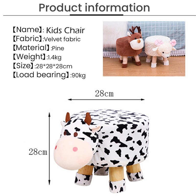 Baby Shining Kids Autostoeltjes Kid Stoel Baby Cartoon Stoel Hoogte 28Cm Creatieve Dier Bank Houten Bank Pluche Comfortabele Baby seat