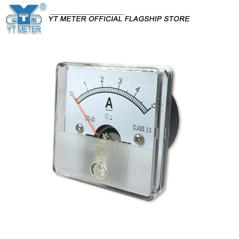 Sd50-a direct current meter direct current meter direct current through dc1a 2A 2A 3A 5A 10A 15A 20A pointer ammeter 45mm pointe