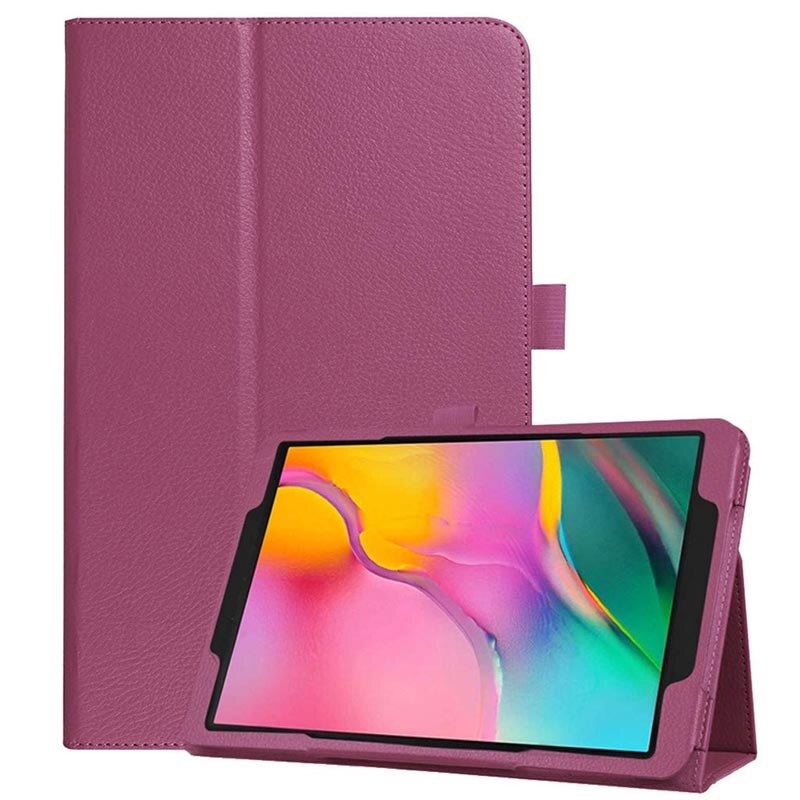 For Samsung Galaxy Tab A 10.1 Case PU Leather Magnetic Flip Cover For Samsung Galaxy Tab A 10.1'' SM-T510 / SM-T515 Tablet: Purple