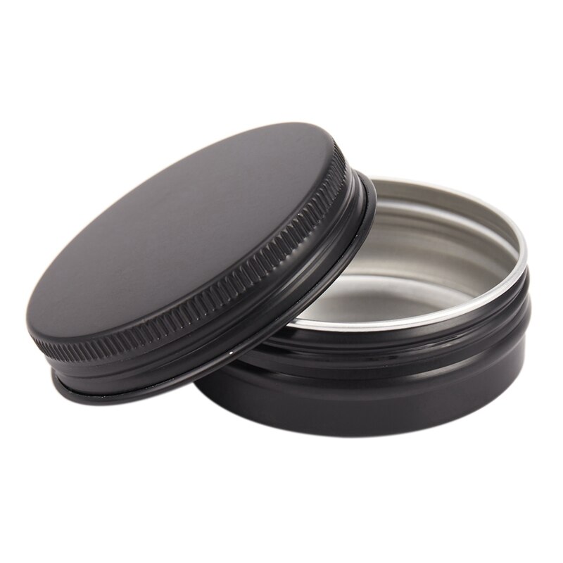 Aluminum Tin Cans - 80 Pack 1Oz / 30G Round Metal Tin Container Screw Top Cans Cosmetic Sample Containers Candle Tins