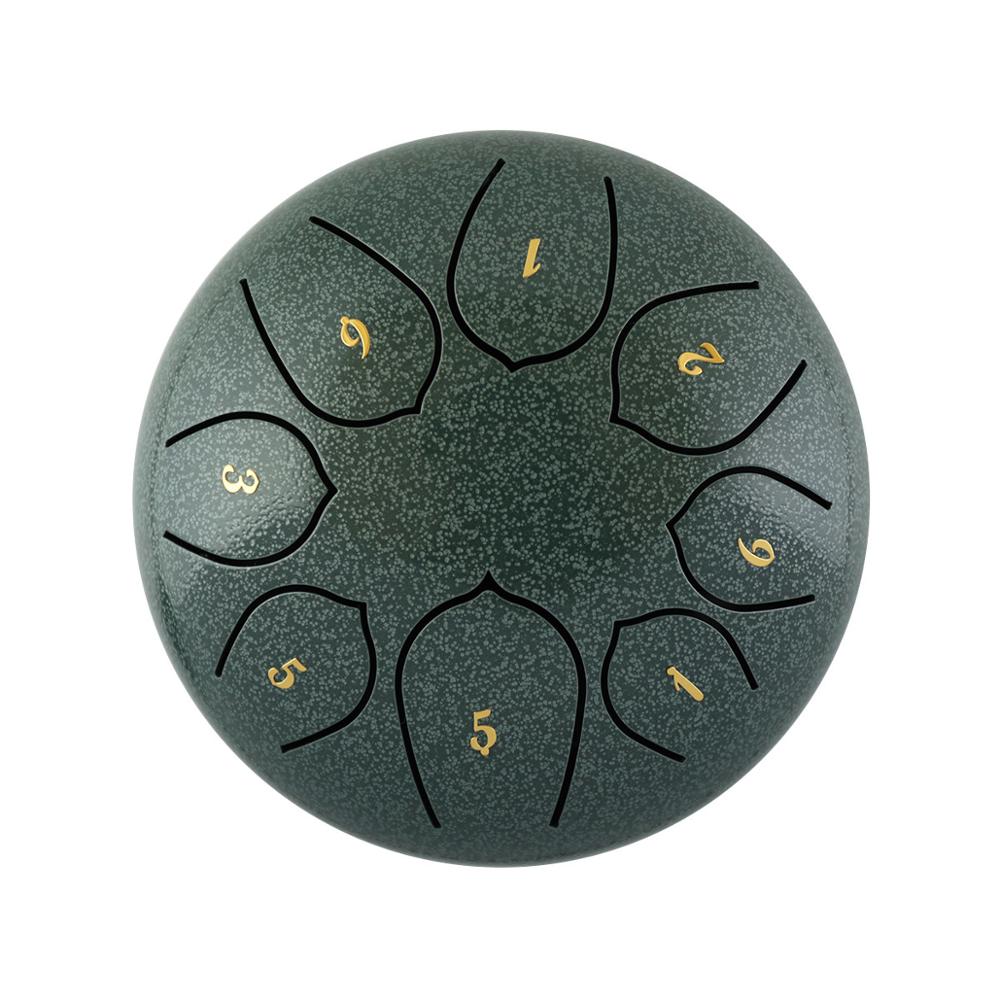 Æterisk tromme 6 tommer ståltromle 8 toner æterisk tromme med 1 par hammere + opbevaringstrommepose note sticks: 12