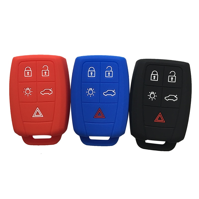 Silicone Key Cover Voor Volvo Xc90 V50 S40 C70 S60 D5 C30 Key Case Funda Llaves Auto Klep Sleutelhanger afstandsbediening Sleutels Houder