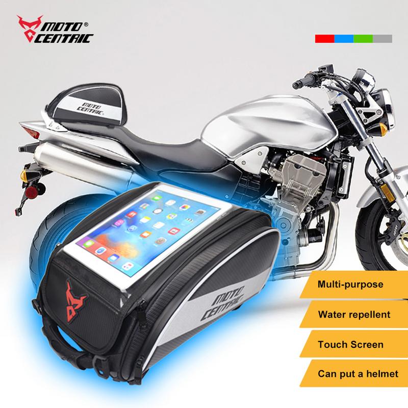Motorcykel berøringsskærm tank taske høj kapacitet hjelm opbevaringspose motocross rytter rygsæk bagsæde taske bærbar håndtaske