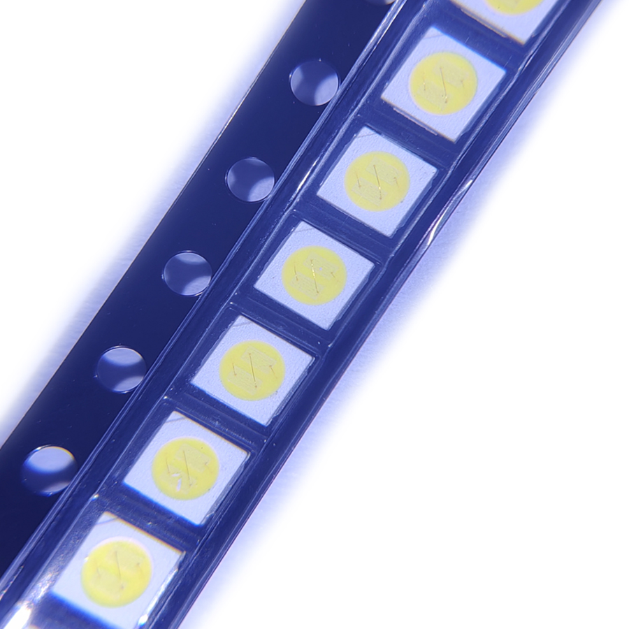 200 stuks/partij lextar smd led 3030 6v 1.8w koel wit 150-187lm voor tv-achtergrondverlichting
