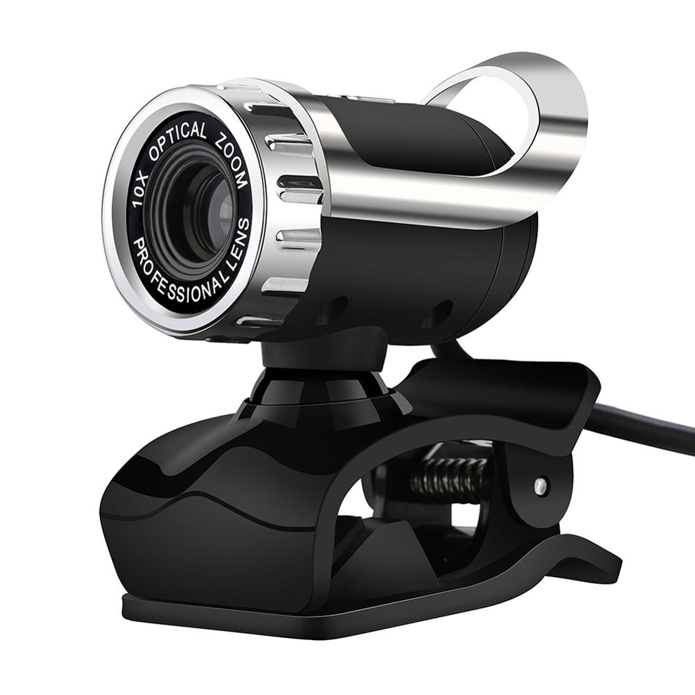 HD USB Webcam Image for Computer PC Desktop Laptop TV Box 360 Degrees Digital Video Webcam with Microphone Clip CMOS