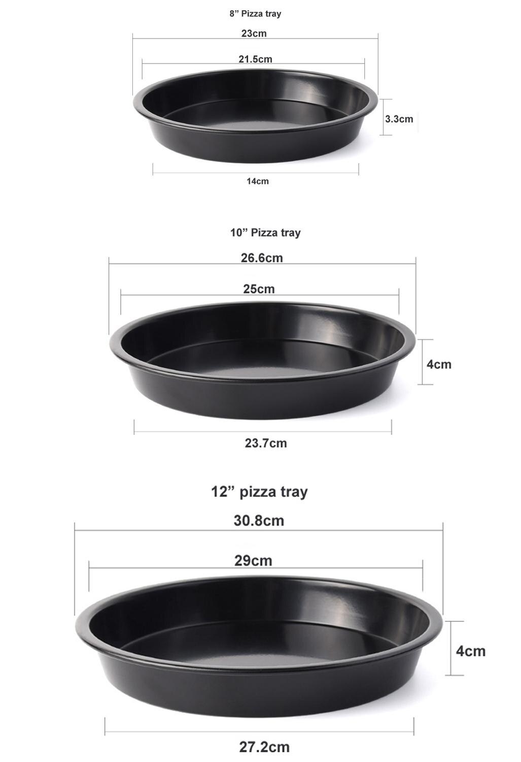 Pizza tray ,8",10",12",14"Non-stick oven bake tray ,oven accessories: 8  10 and 12 inches