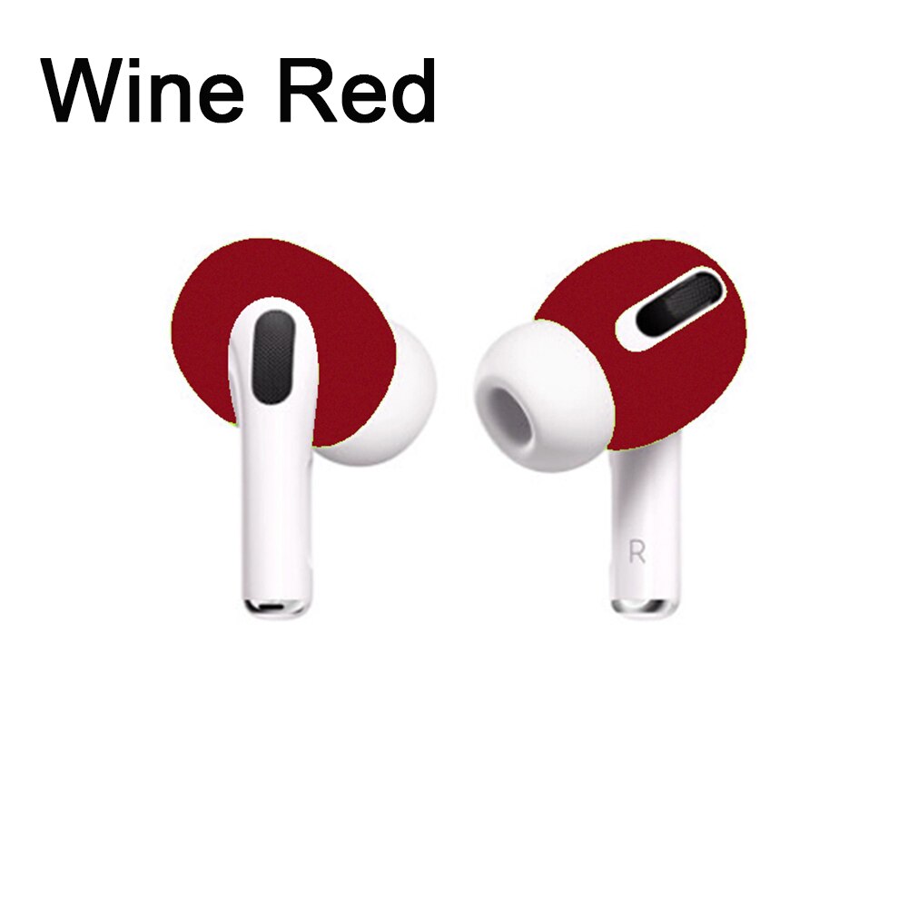 Silikonowe Etui na Słuchawki do Airpods Pro - Miękkie Ultra-cienkie Nakładki Antypoślizgowe: Bordowy