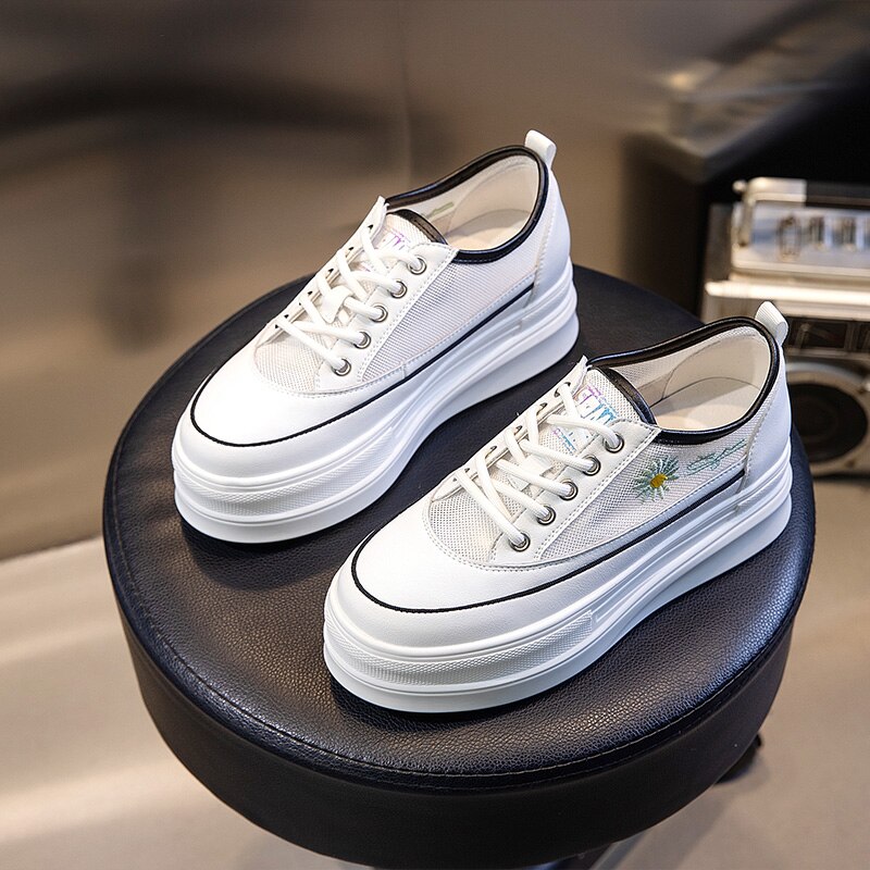 Offre spéciale femme skateboard baskets été femmes sport baskets hauteur augmenter chaussures de marche chaussures de skateboard pour dames