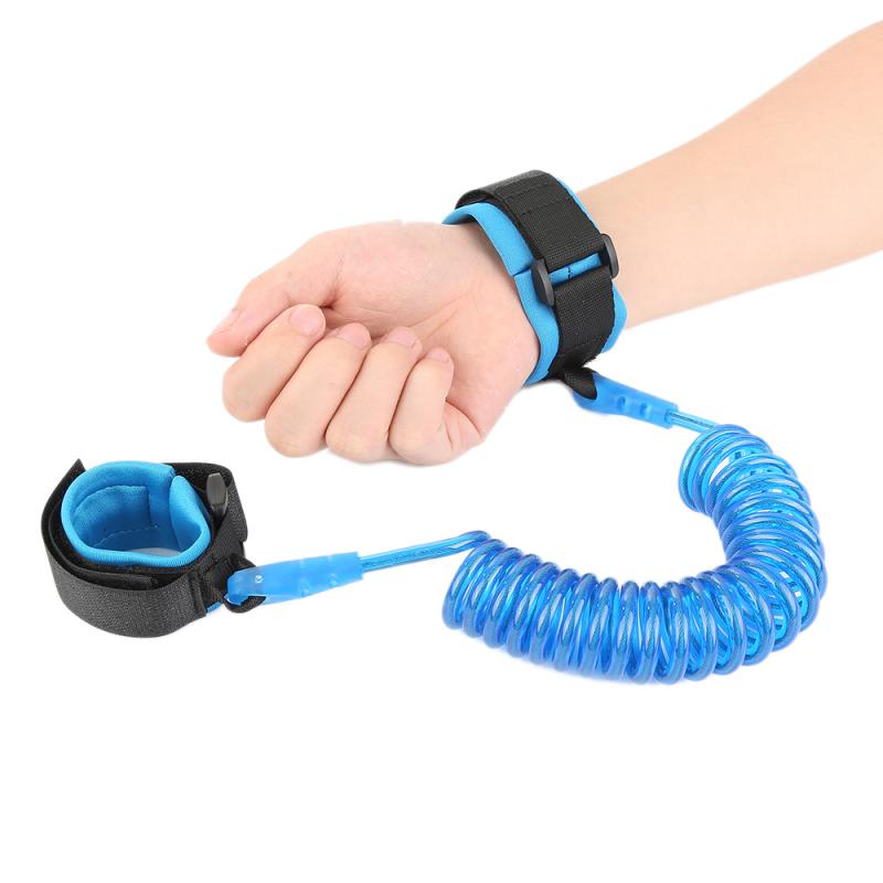 Veiligheidsgordel voor kinderen, anti-verlies band, wandelgordel, polsband, peuterband, kinderwandelhandband: Blauw
