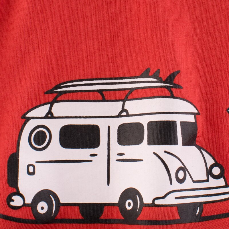 Zomer Kleine Jongens T-shirt Creatieve Brief Touring Auto Boom Afdrukken Korte Mouw Ronde Kraag Top Kinderen Casual Kleding