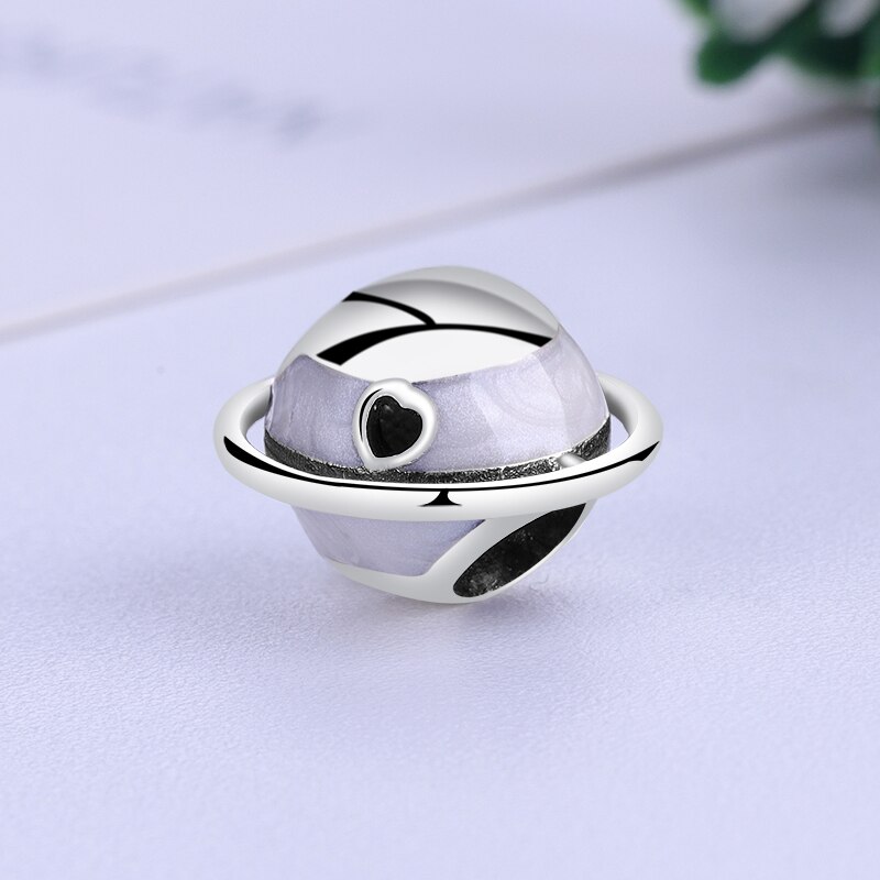 Originele 100% 925 Sterling Zilver Charm Bead Planeet Van Liefde Charms Christmas Fit Armbanden Diy Vrouwen Sieraden