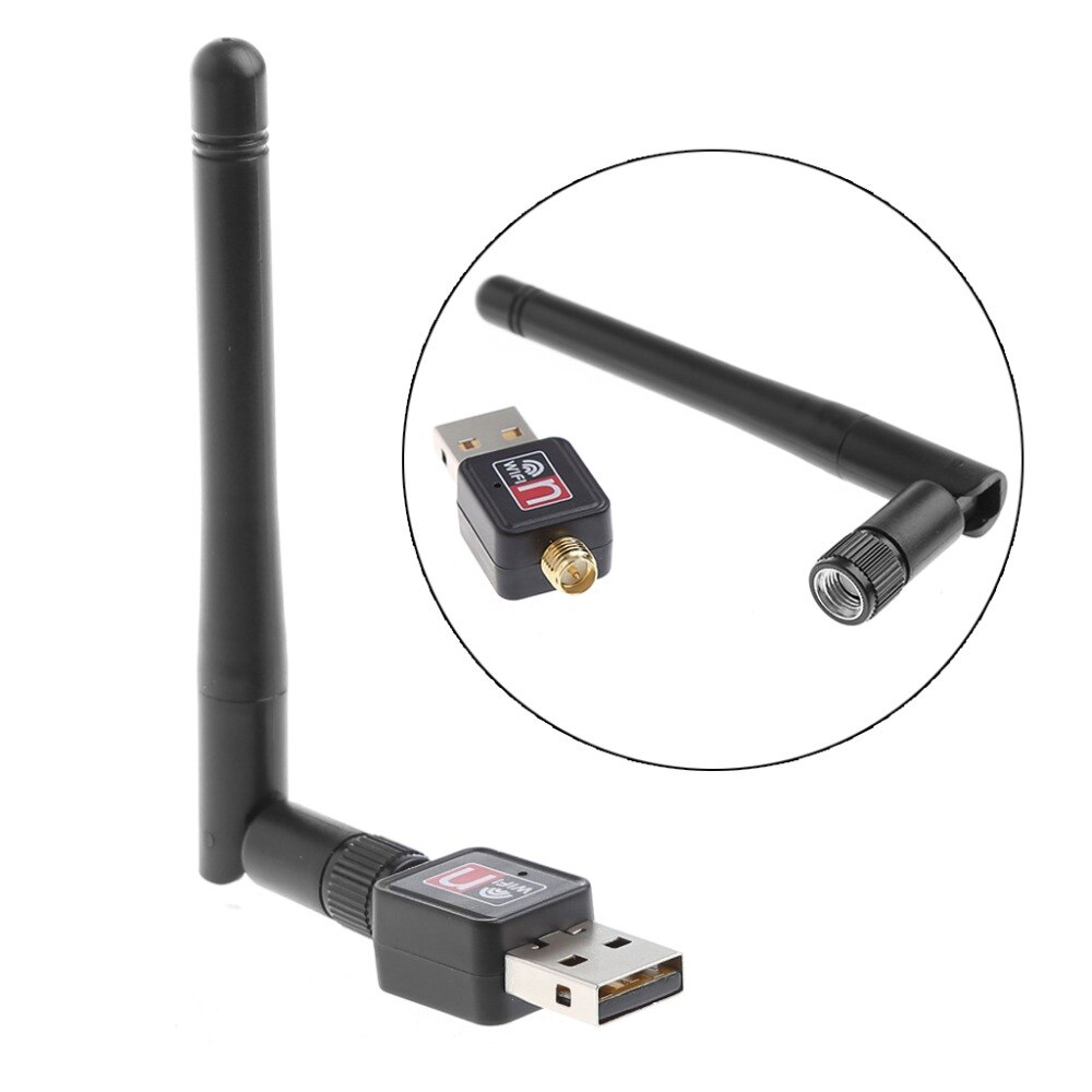 150 mbps mini usb 2.0 nätverk lan-kort wifi trådlös adapter med antenn 802.11n/ g/b