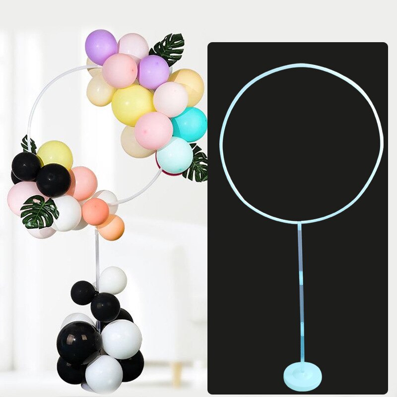 Balloon Ring Pillar Background Wedding Arch DIY Round Pillar Flower Frame Birthday Party Home Decoration