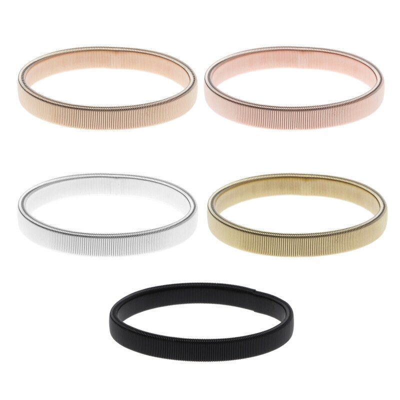 Bras chauffe-chemise porte-manches en métal anti-dérapant élastique Bracelets extensible brassard 87HB