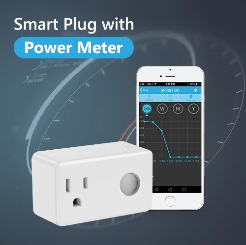 Broadlink SP3S EU/ONS Energie Monitor Smart Draadloze WiFi Socket Afstandsbediening Ontmoette Power Meter Controle Deur IOS Android: SP3S US Standaard