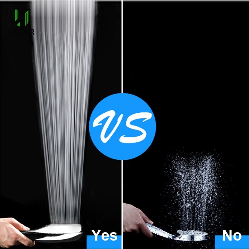 Untior 300 Gaten Douchekop Water Saving Flow Met Chrome Abs Regen Hoge Druk Sproeikop Beugel Slang Badkamer Accessoires